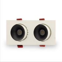 Встраиваемый светильник AM Group AM480-2 BK+WH 15.4W