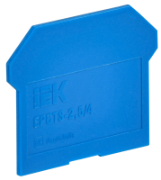 Заглушка для CTS 2.5/4мм2 синяя IEK YCT10-00-K07-002-ZGL