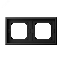 ARTGALLERY рамка 2-постовая IP44,  карбон Systeme Electric GAL441002