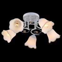 Люстра на штанге Natali Kovaltseva 11452/5C WHITE GOLD