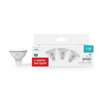 Светодиодная лампа Gauss Basic GU5.3 5.5W 4100K 10135262T GAUSS