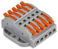 Строительно-монтажная клемма СМК 222-4155P проходная с площадкой (50шт/упак) IEK UKZ20-4155P-050