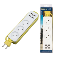 Удлинитель Uniel S-CT3-1.8U WHITE/GREEN UL-00011136 S-CT3-1,8U WHITE/GREEN