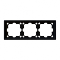 Рамка серия FD 3-постовая (soft touch) Jasmart FD1003PBM