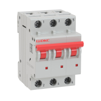 Выключатель автоматический модульный YON MD63 3P 16А C 6kA DKC MD63-3C16-6
