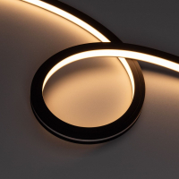 Светодиодная герметичная лента Arlight NOVA-TOP-BLACK-A120-16х15mm 24V Warm2700 (10 W/m, IP67, 2835, 5m, wire x2) 049080