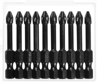 Биты ударные PH2, 50 мм, 10 шт ЗУБР 26021-2-50-S10