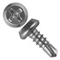 Саморез металл/металл 3.5х9.5 сверлоконечный цинк 500 шт Крепдил screw-MM-3.5х9.5zn-504