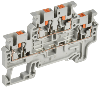Колодка клеммная CP-ML 2 ур. 2.5мм2 серая IEK YCT23-00-2-K03-002