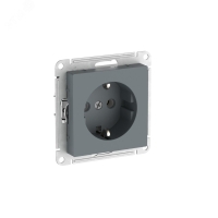 ATLASDESIGN РОЗЕТКА с заземлением, 16А, быстрозажимные клеммы, ГРИФЕЛЬ Systeme Electric ATN000743S