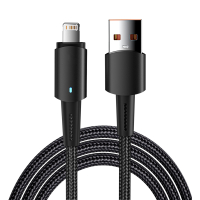 Кабель USB-A - Lightning для Apple, 2.4А. 1м, черный REXANT 18-7058