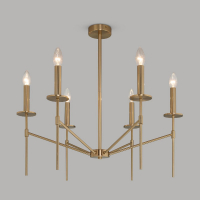 Люстра на штанге Eurosvet Anders 60142/6 латунь Smart a061930