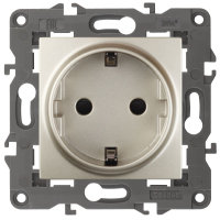 Розетка 2P+E Schuko со шторками Эра 14-2102-04 Б0034275