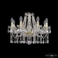 Подвесная люстра Bohemia Ivele Crystal 1413/8/200 G Leafs