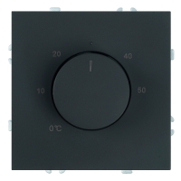 Терморегулятор механический Stekker Эмили RSW00-5120-05  черный уголь, soft touch 50713