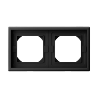 ARTGALLERY рамка 2-постовая IP44,  карбон Systeme Electric GAL441002