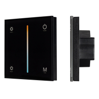 Панель Arlight Smart-P21-Mix-G-IN Black (12-24V, 4х3A, Sens, 2.4G) 033765