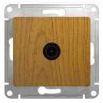 GLOSSA Розетка телевизионная TV 1Дб в рамку дуб Systeme Electric GSL000591