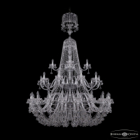 Подвесная люстра Bohemia Ivele Crystal 1409/20+10+5/530/XL-203/3d Ni