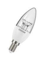 Лампа светодиодная LED 5.4Вт Е14 LS CLB40 тепло-белый прозрачная свеча Osram LEDVANCE 971592 4052899971592
