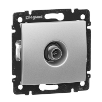 Розетка TV Legrand Valena Звезда алюминий 770129