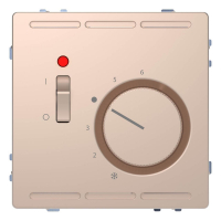 Терморегулятор Schneider Electric Merten D-Life с центральной платой с выключателем 230V MTN5760-6051