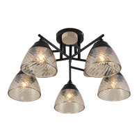 Потолочная люстра Seven Fires Aislin SF3375/5C-BK-WD-AM