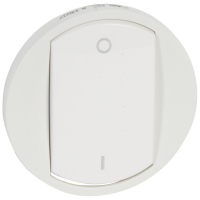 Лицевая панель Legrand Celiane выключателя одноклавишного белая 068001