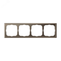 ARTGALLERY рамка 4-постовая, универсальная, мокко Systeme Electric GAL000604
