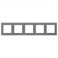 Рамка на 5 постов Arlight FRM-GLARE-GS-5-GR 043807