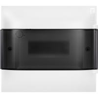 Practibox S Пластиковый щиток Навесной (ЩРн-П) 1X8 Дымчатая дверь Legrand 134618