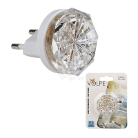 Ночник светодиодный  DTL307 0.5W 3LED белый Кроха Volpe Uniel 04979