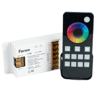 Контроллер RGB с пультом, таймером и визуализатором звука Feron LD483 12-24-48V 52098 FERON