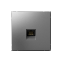 ARTGALLERY розетка компьютерная RJ45, кат. 6A, механизм, сталь Systeme Electric GAL000986