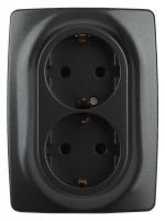 Розетка 2х2P+E Schuko Эра 12-2106-05 Б0031232