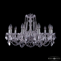 Подвесная люстра Bohemia Ivele Crystal 1402/10/240 Ni Leafs