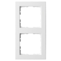 Рамка Jasmart G-Classic 2-постовая белый глянцевый поликарбонат G1002W