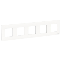Рамка 5-постовая Schneider Electric Unica New NU201018