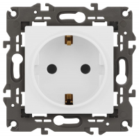 Розетка 2P+E Schuko Эра Elegance 14-2101-01М Б0065800