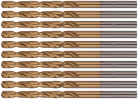 Сверла HSS по металлу, титановое покрытие 4.0 мм (10 шт) FIT 34140