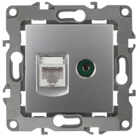 Розетка комбинированная RJ45+TV Эра 12-3110-03 Б0027443 ЭРА