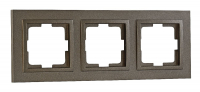 Рамка на 3 поста Mono Electric Despina бронза 102-230000-162