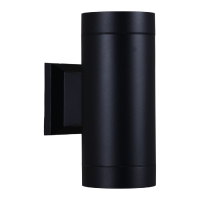 Уличный настенный светильник Reluce 86225-9.2-002CT 2*GX53 BK