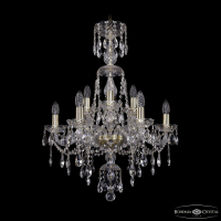 Подвесная люстра Bohemia Ivele Crystal 1415/6+3/200/XL-77 G
