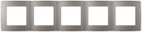 Рамка для розеток и выключателей на 5 постов Эра 12-5005-16 Б0065743