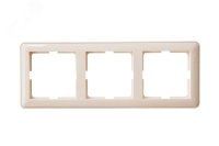 W59 Рамка 3 поста бежевая Systeme Electric KD-3-28