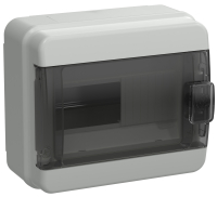 TEKFOR Корпус пластиковый навесной КМПн-8 IP65 черная прозрачная дверь IEK TF5-KP72-N-08-65-K03-K02