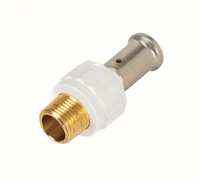 Муфта НР, ПВДФ пресс (белая), 16х1/2 Henco 17PKW-1604