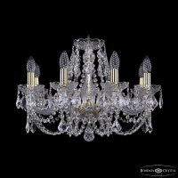 Подвесная люстра Bohemia Ivele Crystal 1402/8/195 G Leafs