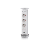 Блок розеток 105J (3 секции и 2 USB) Mebax 00-00000823